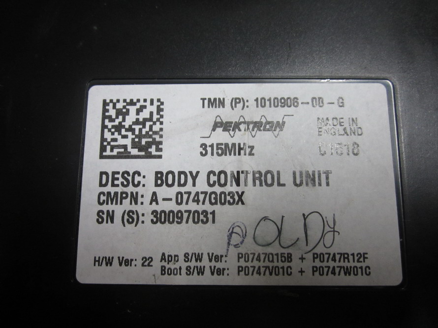 Tesla - Body Control Module - 1010906 00 G: Used Auto Parts | Mercedes ...